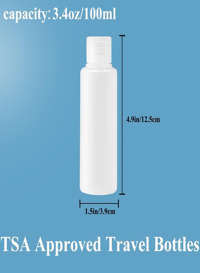 DNSEN 3.4oz Travel Bottles for Toiletries TSA Approved Leakproof Squeeze Plastic Empty Travel Size Bottles Refillable Liquid Containers with Labels (5 Pack) - Image 4